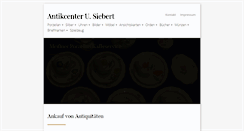 Desktop Screenshot of antikcenter-siebert.de
